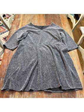 Lane Bryant White Gray Black Dress Plus Size 26 28